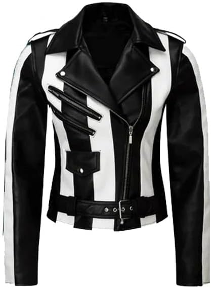 Kids Killstar Beetlejuice-Inspired Striped Gothic Punk Striped Jacket, Perfect for Halloween