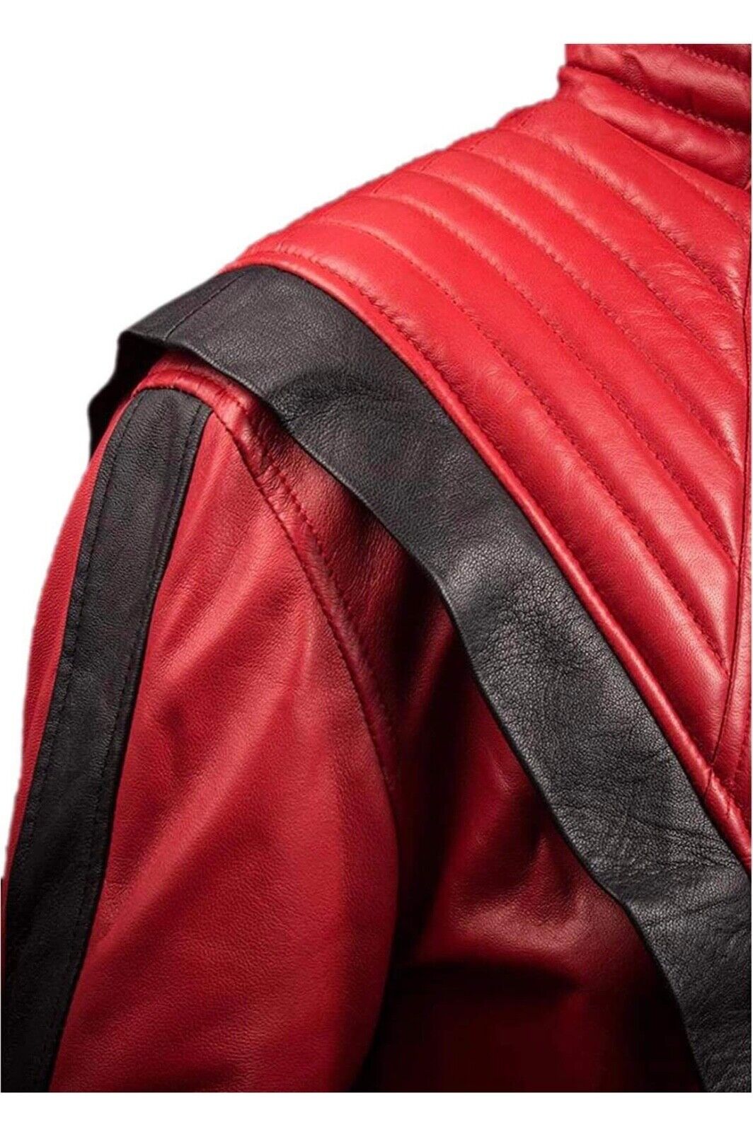 Men's Red and Black Thriller Jacket