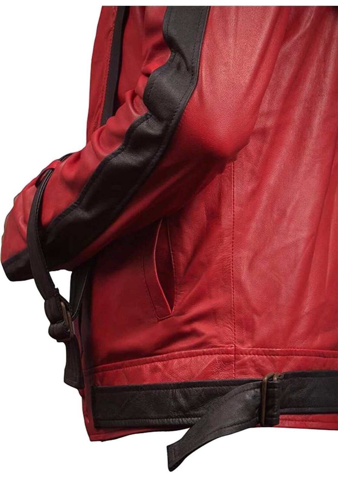 Men's Red and Black Thriller Jacket